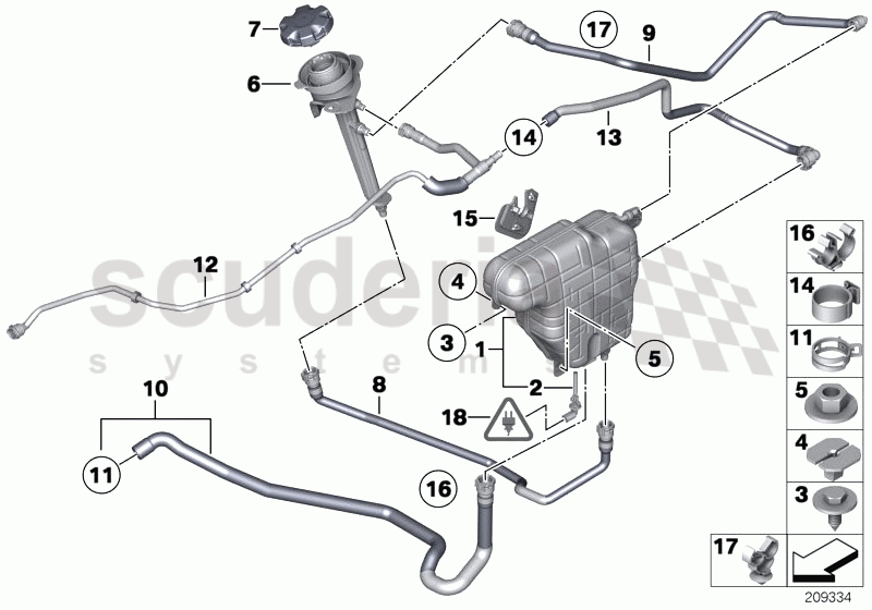 EXPANSION TANK/TUBING of Rolls Royce Rolls Royce Ghost Series I (2009-2014)