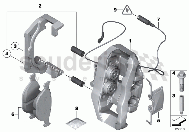 Front wheel brake-Brake pad sensor of Rolls Royce Rolls Royce Phantom