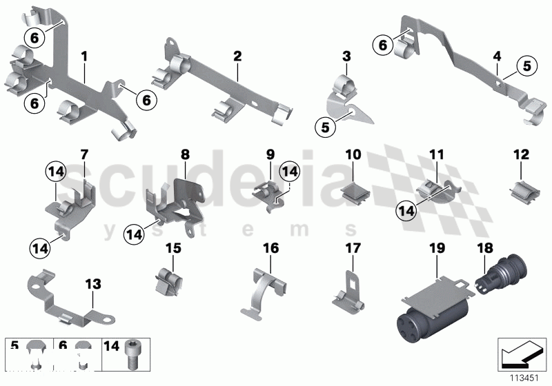 Cable Harness Fixings of Rolls Royce Rolls Royce Phantom Extended Wheelbase