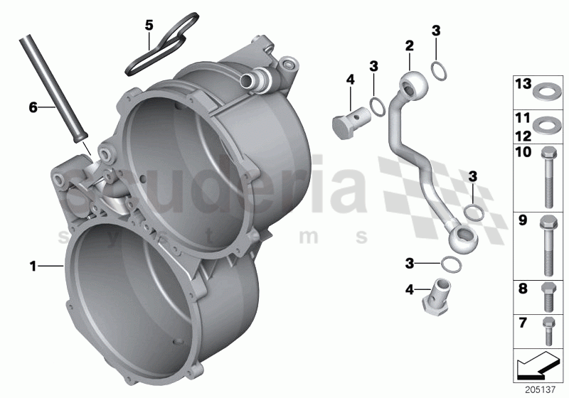 ALTERNATORMOUNTING PARTS of Rolls Royce Rolls Royce Phantom Coupe