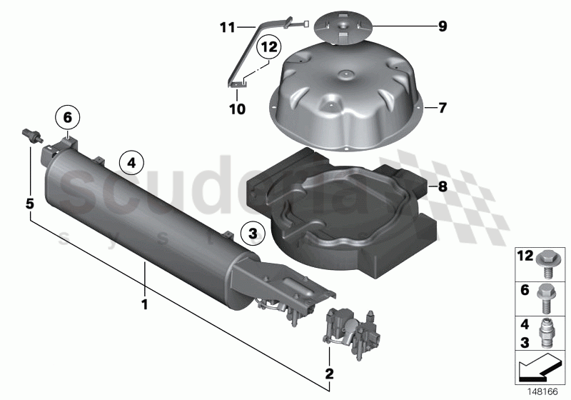 LEVELLING DEVICE/PRESSURE ACCUMULATOR of Rolls Royce Rolls Royce Phantom Drophead Coupe