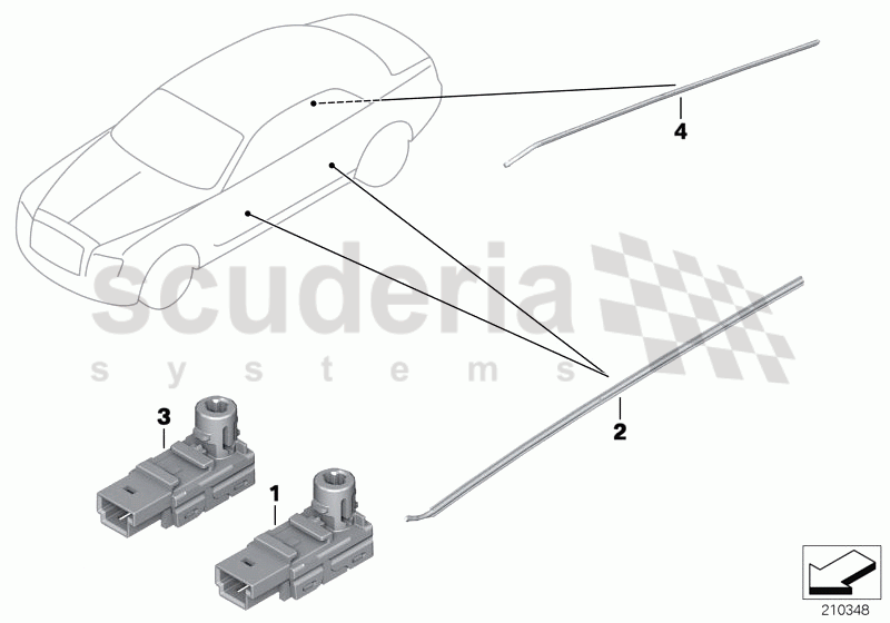 LED module / optical fibre of Rolls Royce Rolls Royce Ghost Series I (2009-2014)