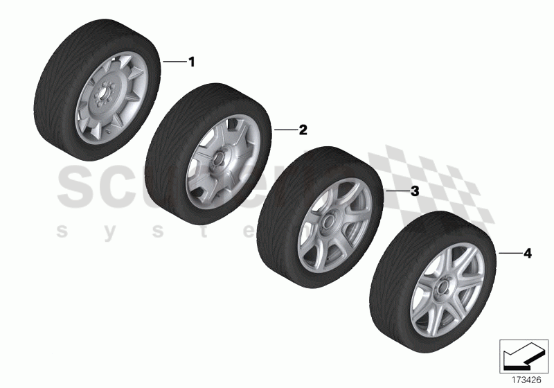 Wheel and Tyre Combinations of Rolls Royce Rolls Royce Phantom Extended Wheelbase