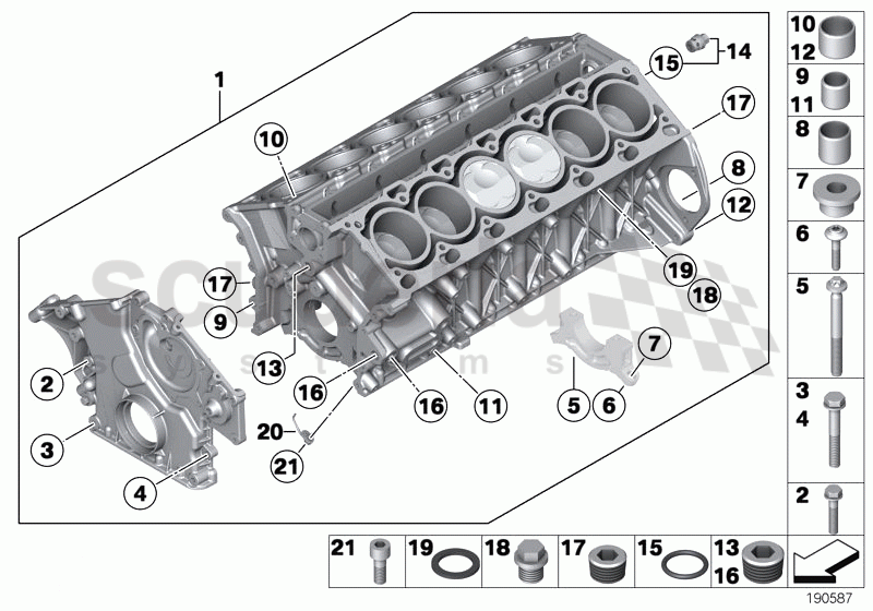 Engine Block of Rolls Royce Rolls Royce Phantom Coupe