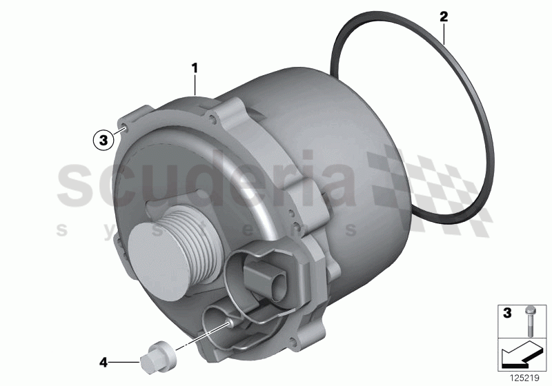 Alternator, water-cooled of Rolls Royce Rolls Royce Phantom Extended Wheelbase