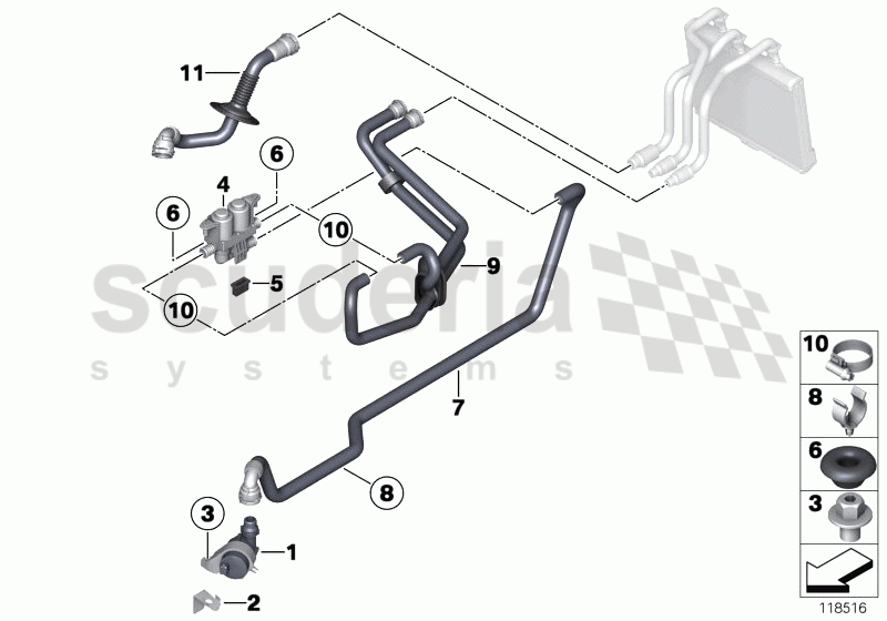 Water valve/Water hose of Rolls Royce Rolls Royce Phantom Drophead Coupe