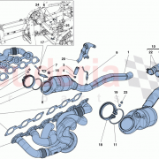 V-CLAMP FOR FASTENING CATALYTIC CONVERTER TO MANIFOLD for 