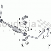 Front swing support for 