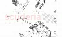 Brake and accel. mechanism