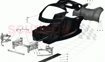 MONOCOQUE TUB - FRONT SUBCHASSIS - CENTRAL FLAT UNDERTRAY