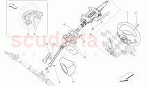 STEERING COLUMN AND STEERING WHEEL UNIT