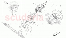 STEERING COLUMN AND STEERING WHEEL UNIT