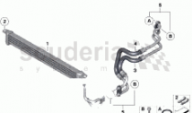 Engine oil cooler/oil cooler line