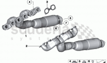 Exhaust manifold with catalyst