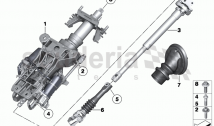 Add-on parts, electr.steering column adj.