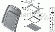 Backboard 12" Monitor & Attaching Parts