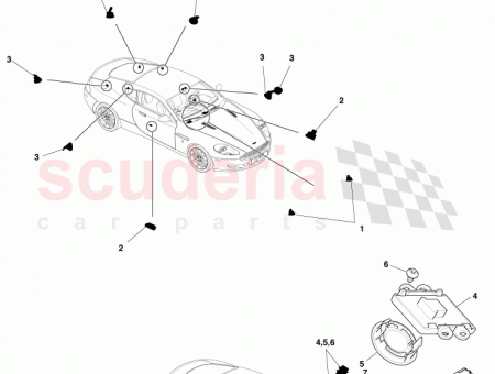 Photo of PCB Housing Assembly Interior Lamp 8D33 13D764…