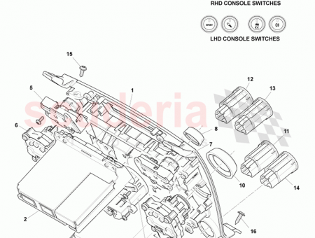 Photo of SWITCH MAIN BODY GRAPHITE 9G33 13D734…