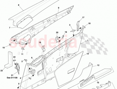 Photo of Panel Assy Door Trim Applique LH 6G33 23929…