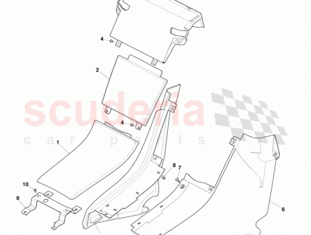 Photo of Panel assy Top Rear console VOL…