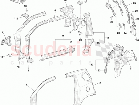 Photo of Gusset Quarter Wheel House Front LH 61642…