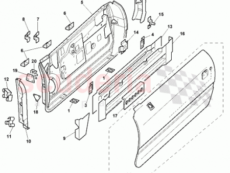 Photo of BRKT GLASS CHANNEL FRONT LH 65…