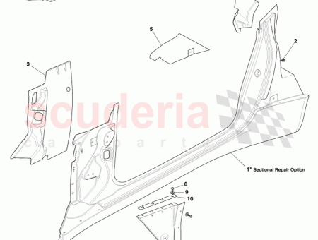 Photo of Reinforcement Striker Assy RH Side Door 12023 05…