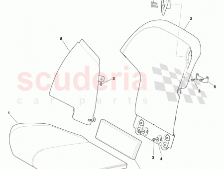 Photo of Back Assy Rear Seat LH CG43 60033…