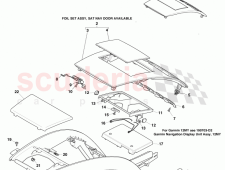 Photo of Bezel assy gun metal manual Sat nav…