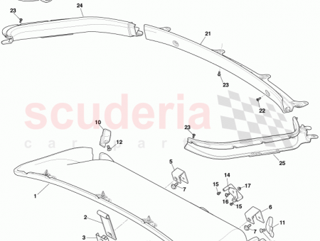 Photo of LED map lamp lens and bezel…