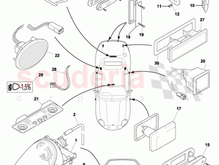 Photo of Reflector rear LH…