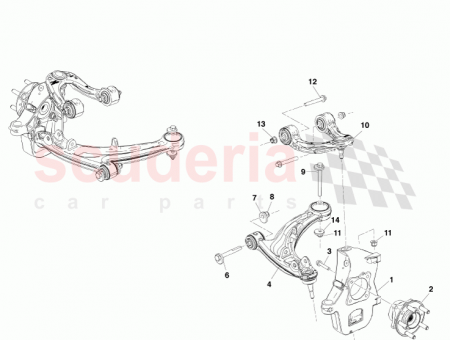 Photo of KNUCKLE ASSEMBLY FRONT LH BG33 3K185…