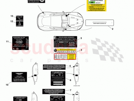 Photo of TYRE INFORMATION LABEL ROW 2 2 9D33 69014…