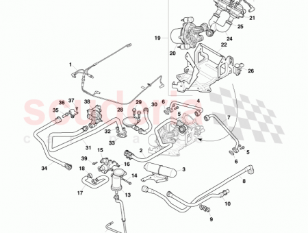 Photo of OIL SEPERATOR TO INLET MANIFOLD 6G33 6C342…