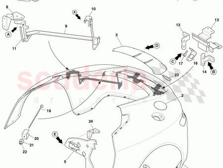 Photo of Door fuel filler opening DBY00208…