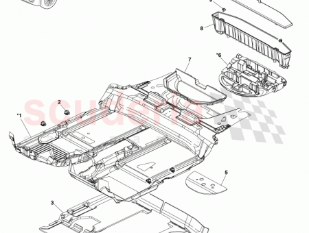 Photo of Carpet Assy Floor Fr BLACK RHD AUTO 58510…