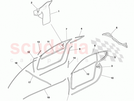 Photo of WEATHERSTRIP EXTRUSION HOOD REAR 4G43 16K816…