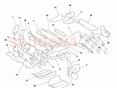 Photo of Insulation Sound Floor Pan Gear Shift Cover 8G43…