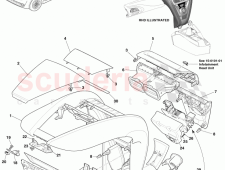 Photo of Fascia Surround Trim Assy Centre Stack LHD AY2Y…