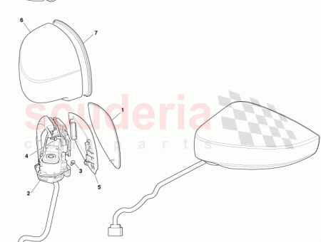 Photo of Scalp Exterior Mirror LH 12023 03 8996…