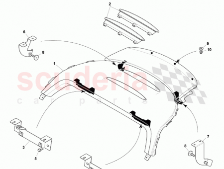 Photo of Package Tray Bracket RH 8D33 313A68…