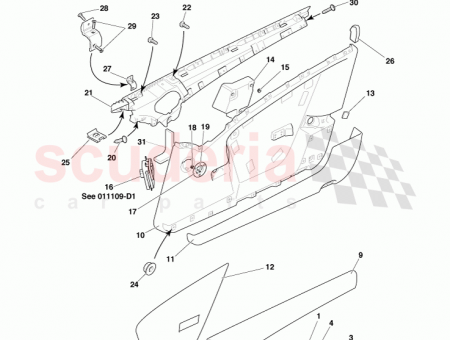 Photo of PAD ASSY DOOR A REST UPPER RH 4G43…