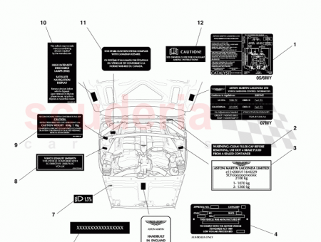 Photo of Label Air Conditioning Refridgerant Displacement 97…