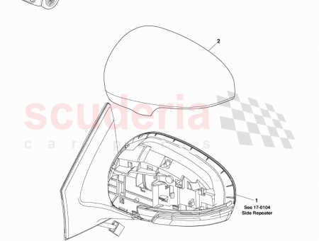 Photo of Cap Mirror Assy Outer Rear View RH 87915…