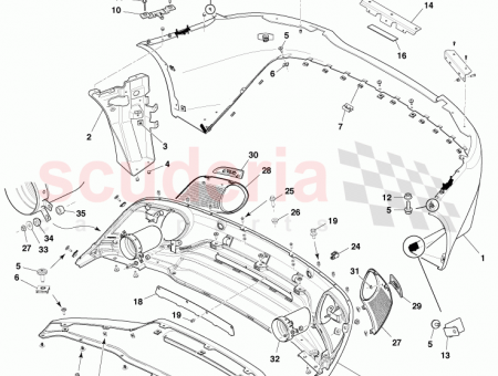 Photo of Dual lock Rear Bumper Bracket 4G43 17B681…