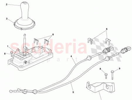 Photo of CABLE ASSY TRANSMISSION GEAR SHIFT 4G43 7E395…