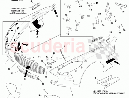 Photo of Insert Frt Fender A Pillar RH DBY00380…