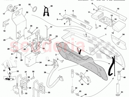 Photo of ROW ASSY BRACKET TRUNK LID LOCK 67 124959…