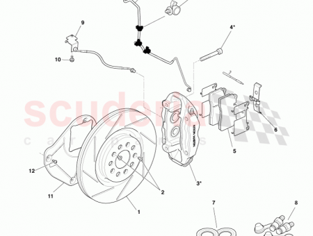 Photo of CALIPER ASSY GREY FRONT WHEEL BRAKE RH NOT…