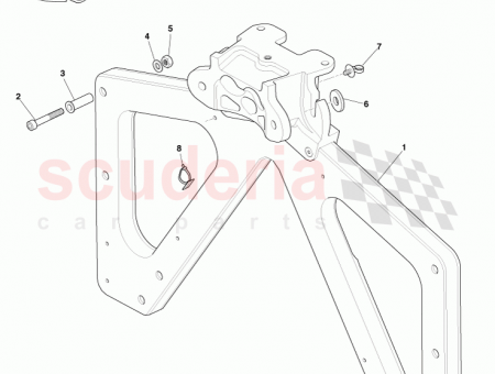 Photo of Bracket Assy Cross Plate Damper front 12023 04…